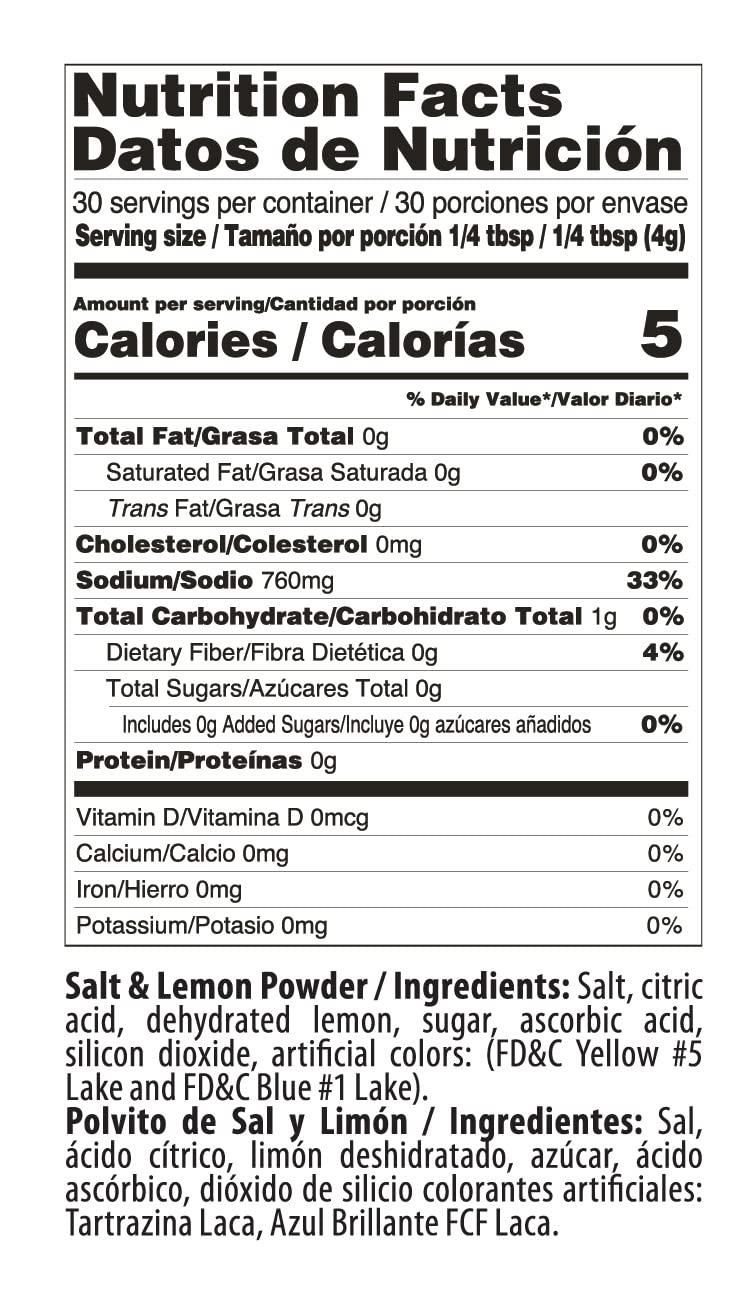 Jovy Candy Limonazo Salt and Lemon Powder Mini Shaker, 10 Piece