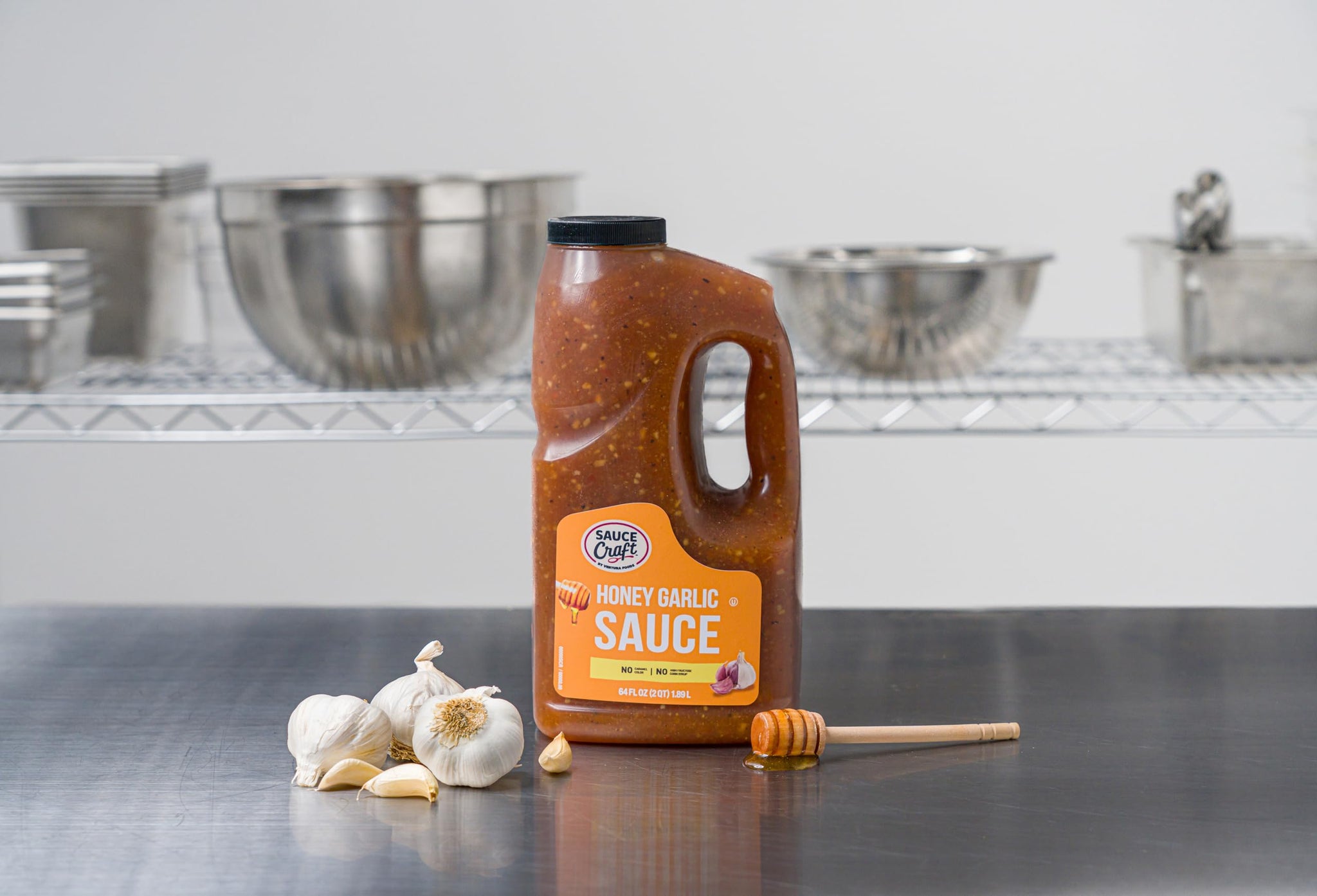 Sauce Craft Honey Garlic Sauce, Sweet Honey and Bold Garlic Glaze for Wings, Salmon, and Vegetables, Mildly Hot Versatile Dipping and Finishing Chili