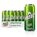 Mtn Dew AMP Energy, Original, Energy Drink with Caffeine, B Vitamins, 16 fl oz cans (12 Pack), Packaging May Vary