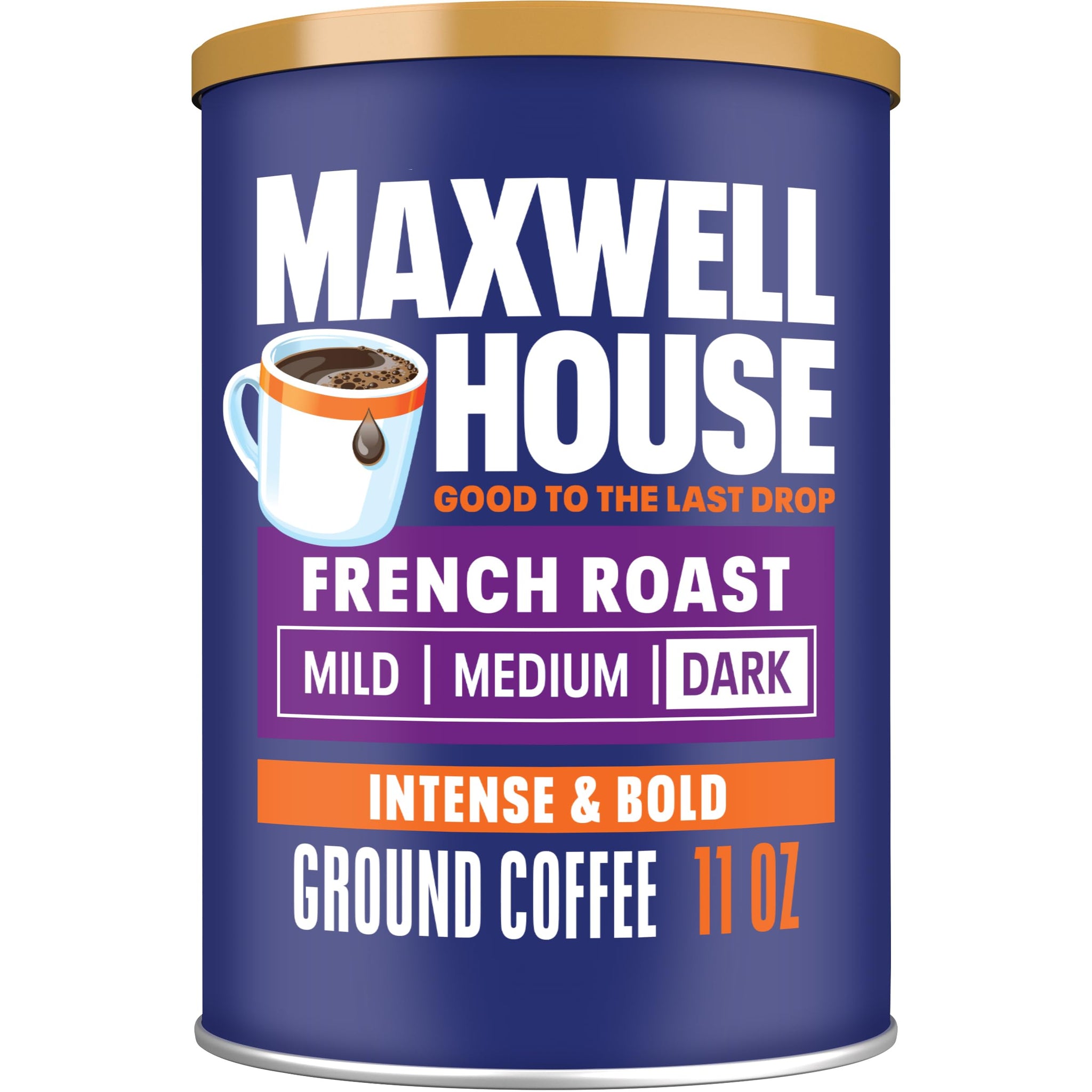 Maxwell House French Roast Ground Coffee (11oz Jars, Pack of 3)
