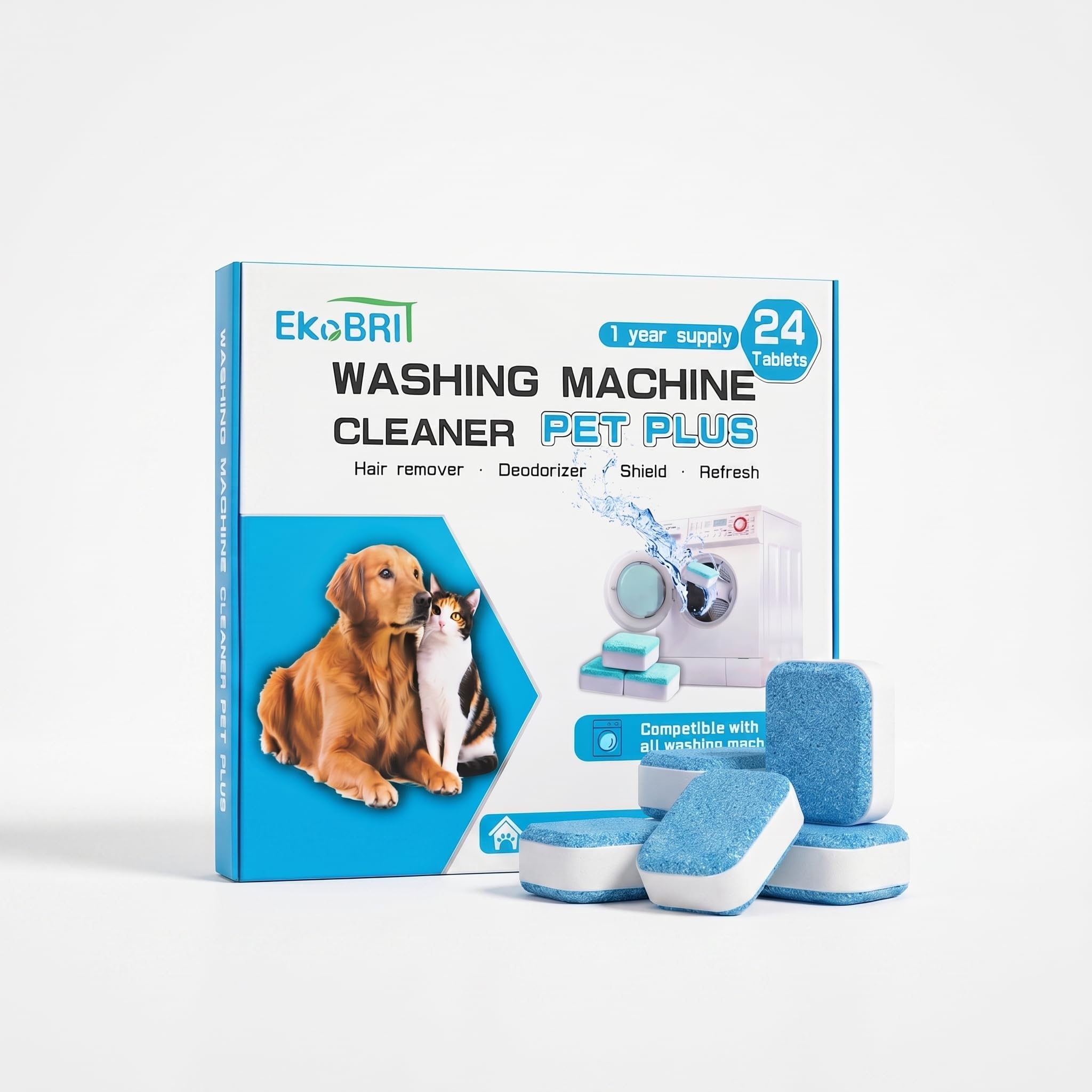 EKoBRIT Washing Machine Cleaner Tablets