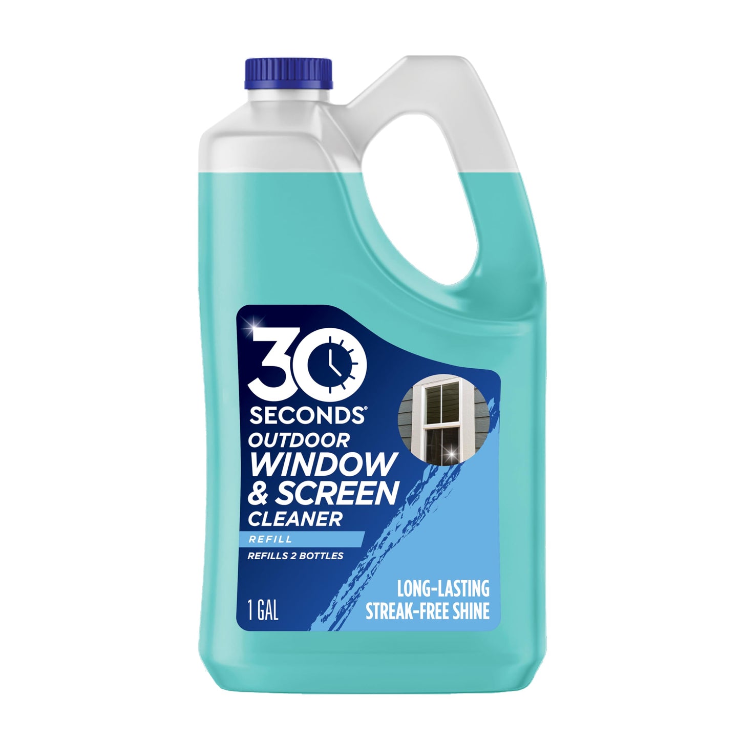 30 SECONDS Outdoor Window & Screen Concentrated Cleaner for Glass, Patio Doors, Fiberglass, Furniture - No Screen Removal Required, Spray & Rinse