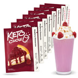 Keto Chow Raspberry Cheesecake Meal Replacement Shake Powder, Nutritionally Complete Low Carb Meal, High Protein Breakfast or Lunch Replacement