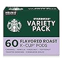 Starbucks K-Cup Coffee Pods, Flavored Hot or Iced Coffee, Variety Pack, 60 Keurig Pods