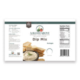 A Blend Above Asiago Dip Mix Seasoning (3 Pack) - Gluten-Free, No MSG, All Natural, Vegan, No Preservatives, Vegetable Dip, Keto Friendly, Low Carb
