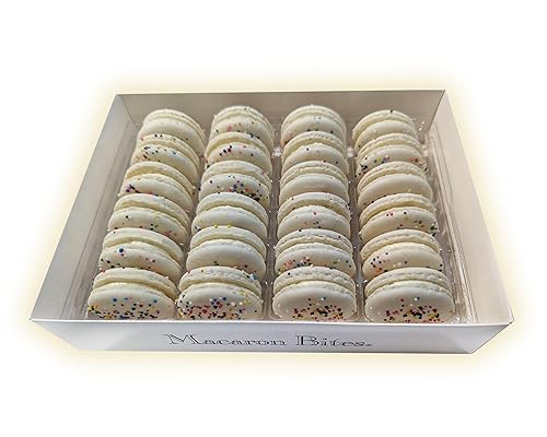 Macaron - Cake Batter French Macaron Cookies Gift Box - 24 Count