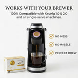 Via Bom Dia Naturally Flavored Kcup Coffee Pods, Vanilla Bean Flavor, Medium Roast, 12 Count (Pack of 1), for Single-Serve Keurig Machines