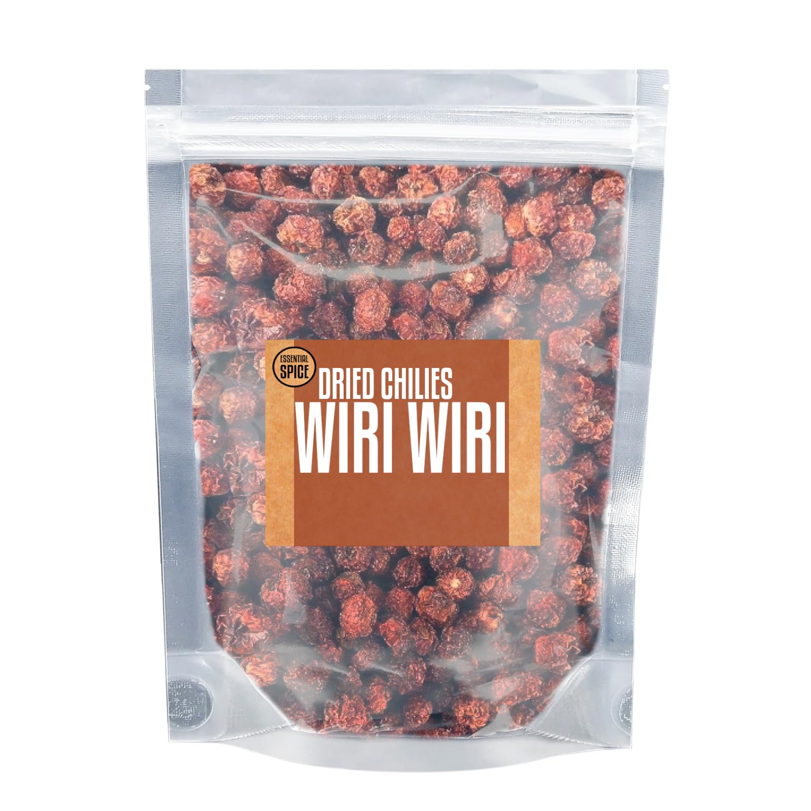 Essential Spice Dried Wiri Wiri Chilies - Small But Fiery with Fruity, Tomato-Like Flavor - Whole Dried Guyanese Peppers for Hot Sauces, Pickling