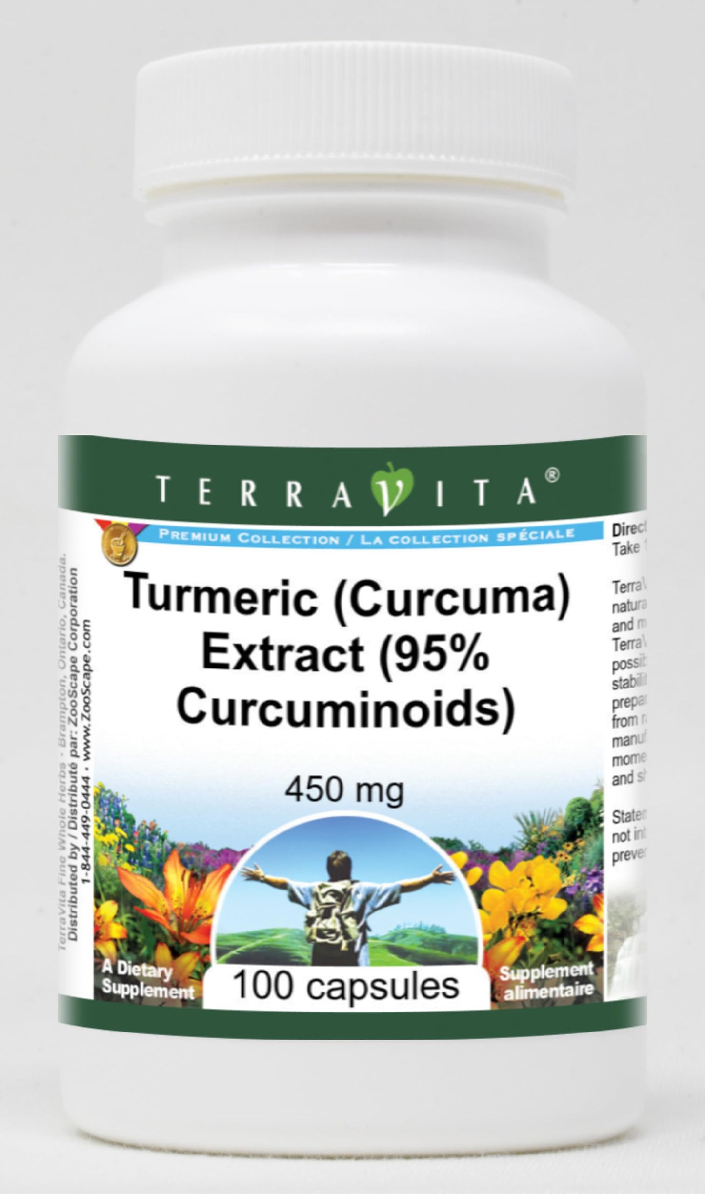 Turmeric (Curcuma) Extract (95% Curcuminoids) - 450 mg (100 Capsules, ZIN: 517042) - 3 Pack