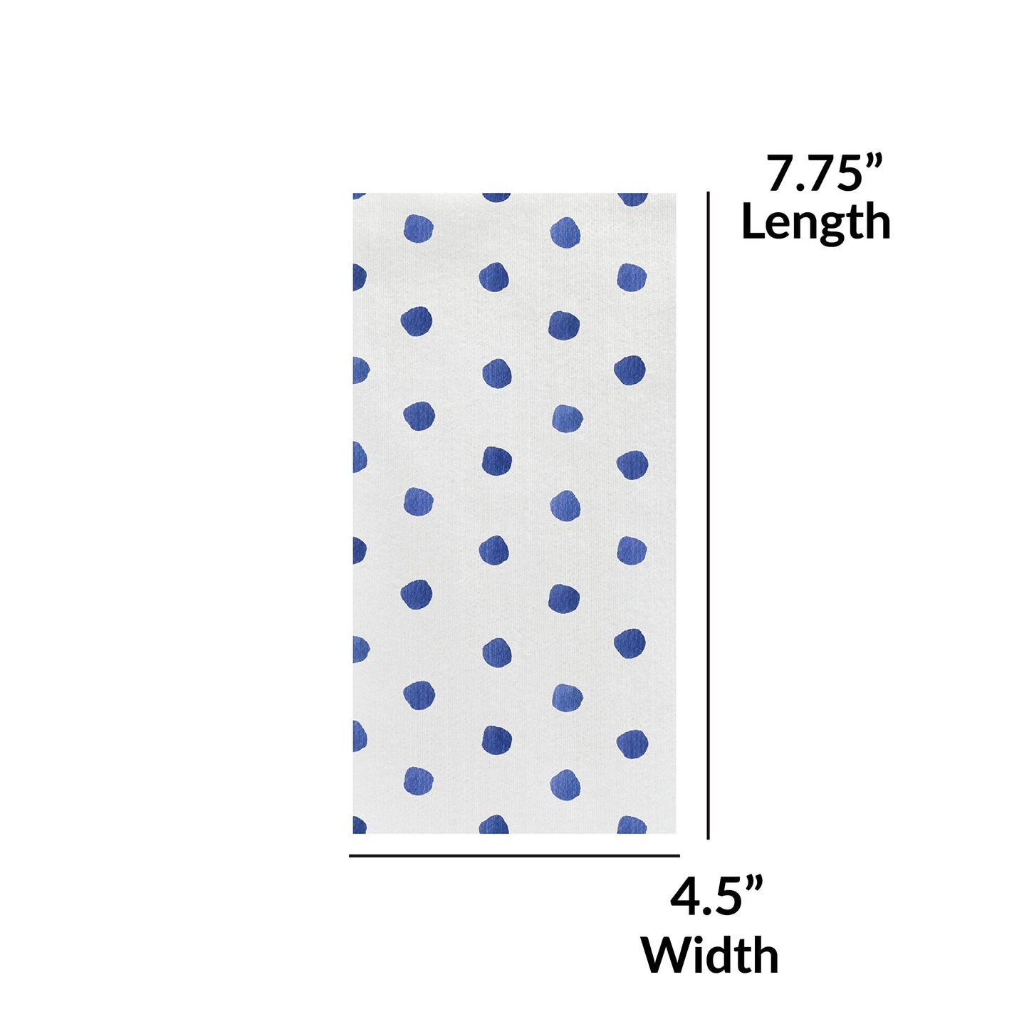 VIETRI Papersoft Napkin Collection Italian Luxury Paper Napkin and Guest Towel (Guest Towels, Dot Blue)