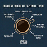 Stone Street Flavored Ground Coffee, Chocolate Hazelnut, Freshly Roasted, 100% Colombian Arabica, Gourmet Coffee, Medium Roast, Sweet Chocolately