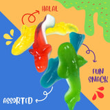 Assorted Shark Gummy Candy Mix, Halal Candy Bulk 2 Pound Bag | Fruit Flavored Shark Gummies | Kids Party Candy for Goodie Bags, Candy Buffets & Bulk