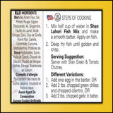 Shan Lahori Fish Recipe and Seasoning Mix 3.5 oz (100g) - Spice Powder for Batter Coated Fried Fish - Suitable for Vegetarians - Airtight Bag in a Box