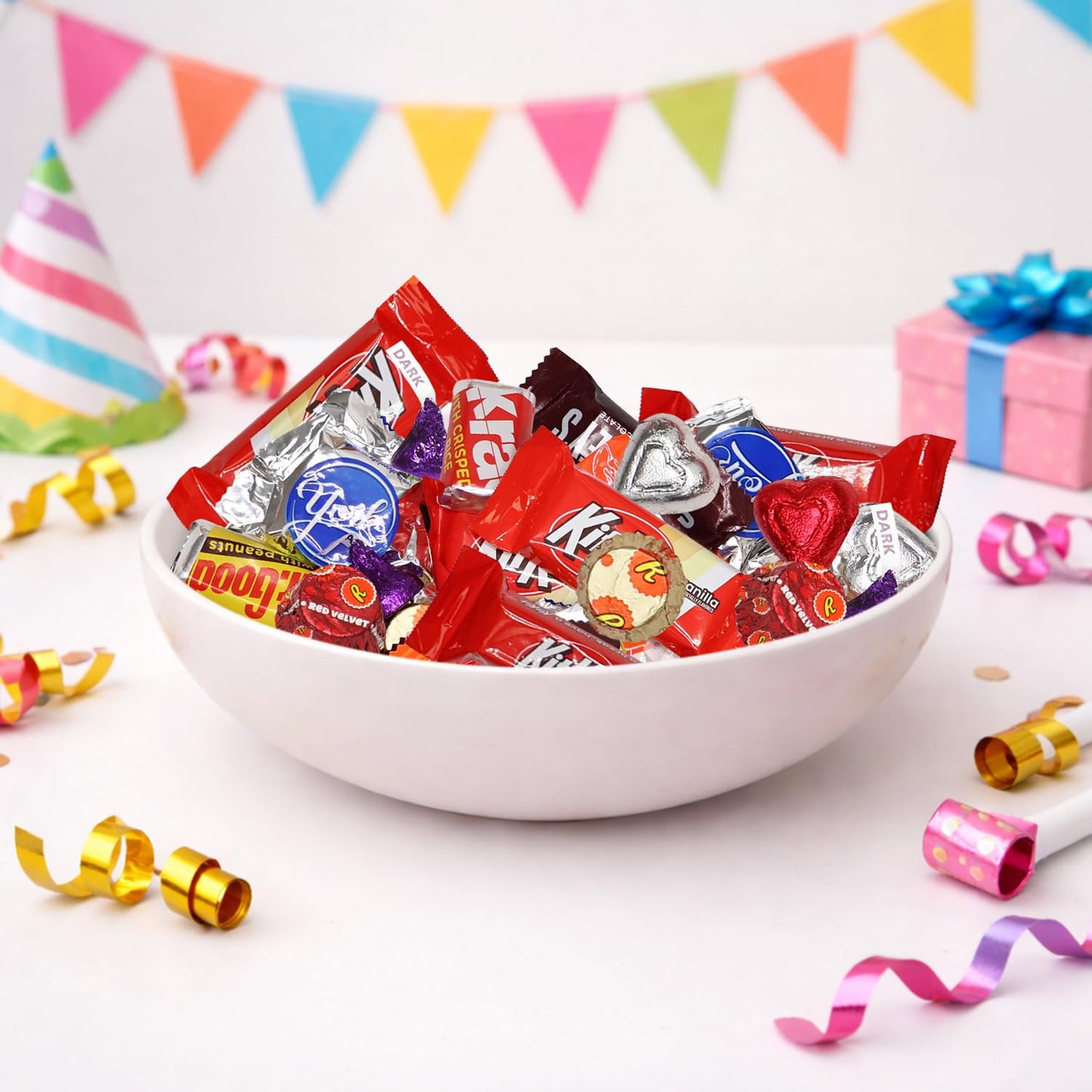 Bulk Chocolate Candy Individually Wrapped - 1.5 Pound Assorted Chocolate Candy Variety Pack for Classroom Parties, Gift Bags, Candy Exchanges & Treats