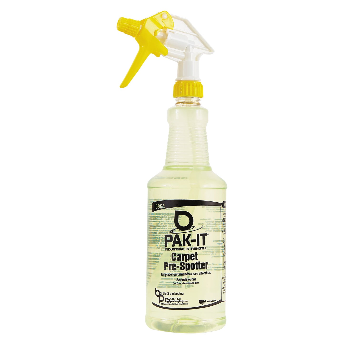 PAK-IT 596420003400 Carpet Pre-Spotter, Citrus Scent, 100 PAK-ITs/Tub