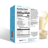 NutriWise - Shake & Pudding | 7/Box | High Protein Diet | Healthy Nutrition | Gluten Free - Low Carb - Low Sugar - Low Fat (Vanilla)