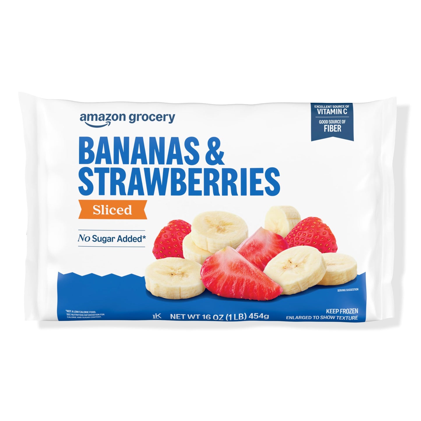 Amazon Grocery, Sliced Bananas & Strawberries, 16 Oz, Frozen (Previously Happy Belly, Packaging May Vary)