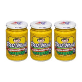 Best Maid Products Pickle Relish 10 Ounce 3 Packs - Sweet, Dill, Jalapeno Sweet, or Jalapeno Mustard (Jalapeno Mustard Relish)