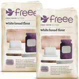 freee Gluten Free White Bread Flour 2.2 lb / 1 kg (Pack of 2) | Premium GF Flour Blend for Baking Breads, Sourdoughs, Rolls & Buns | Xanthan Gum |