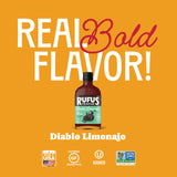 Rufus Teague Diablo Limonajo Gourmet BBQ Sauce with Garlic and Lemon, 14 oz