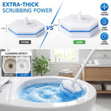 AZENTIX 50PCS Toilet Wand Refills - Compatible with Clorox Toilet Wand, Bathroom Bowl Cleaners, Disposable Brush Replacement Head Scrubbers, Scrubbing
