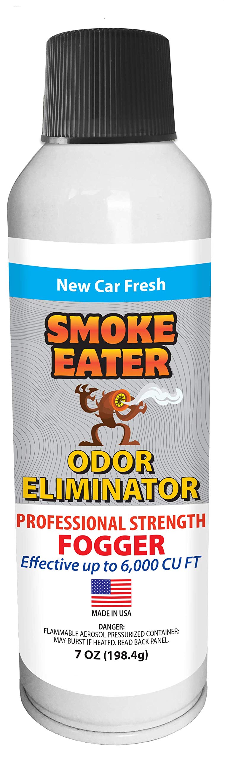 Smoke Eater Cigarette, Cigar & Cannabis Fogger Odor Eliminator, 7 Oz Aerosol - Continuous Spray Up to 8 Minutes, Covers 6,000 Cu Ft for Apartments
