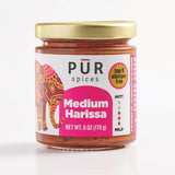 PUR Spices Medium Harissa Paste I Hot Sauce for Cooking and Dipping I Spicy Chili Pepper and Garlic Paste | Middle Eastern Inspired | Plant Based