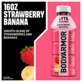 BODYARMOR Lyte Sports Drink Low-Calorie Sports Beverage, Strawberry Banana, Coconut Water Hydration, Natural Flavors with Vitamins, Potassium-Packed