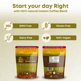Spice Appeal Mushroom Instant Coffee blended with 7 superfood herbals & mushrooms, 35 Servings, 2.47 oz