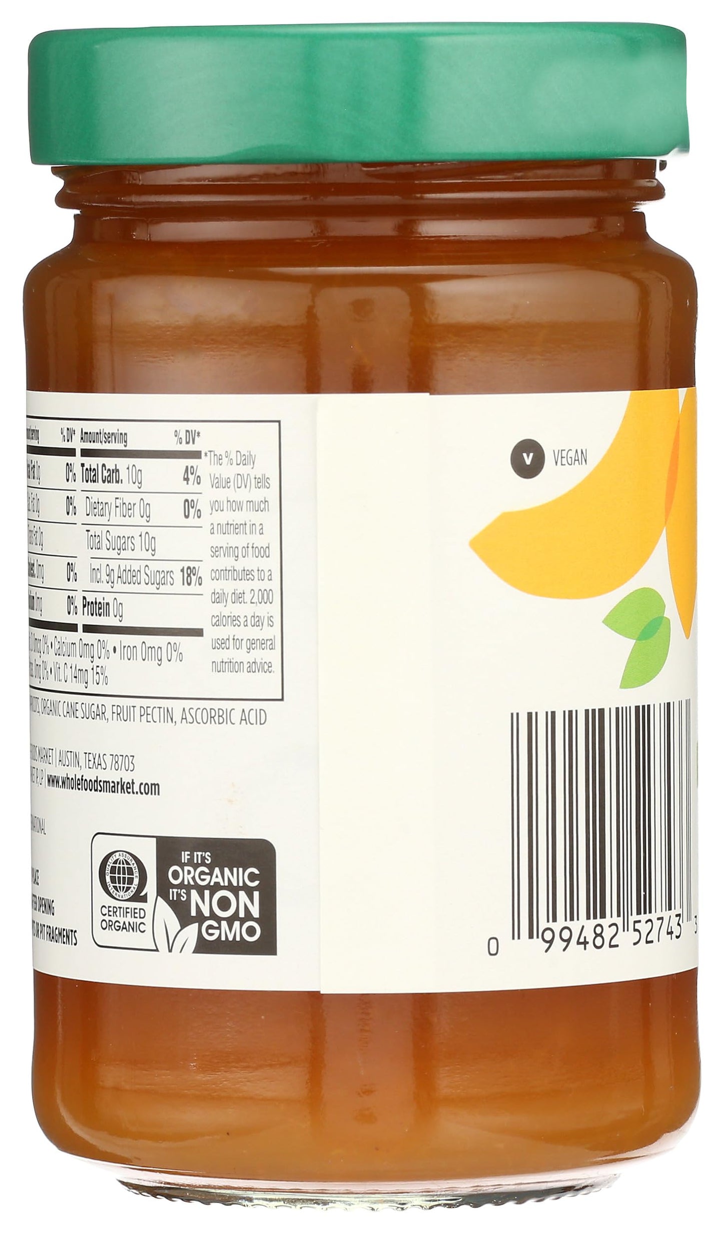 365 by Whole Foods Market, Organic Apricot Fruit Spread, 17 Ounce
