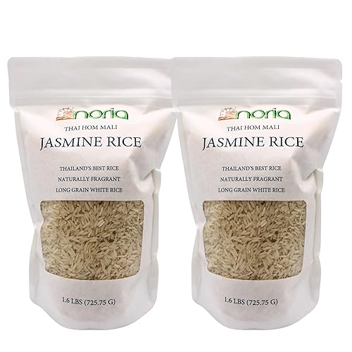 Noria Jasmine Long Grain White Rice, 1.6 Lbs (2)