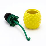 Deep & Sturdy Toilet Bowl Brush with Holder - Pineapple Bowl Brush - Durable Scrubbing - Toilet Cleaners - Household Essentials - Bathroom Cleaner