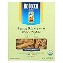 De Cecco Organic Penne Rigate Pasta, 12 Ounce - 12 per case.12