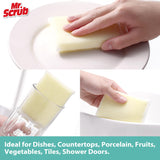 Sponges Kitchen Scrub Dish Sponge Scouring Pad, 6 Pads Cleaning Brush Dishwasher Soap Supplies, Dishwashing Dinnerware Towels Sink Pan Pot Cloth Rags