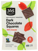 365 by Whole Foods Market Solid Dark Chocolate Square 8 Count, 0.42 OZ