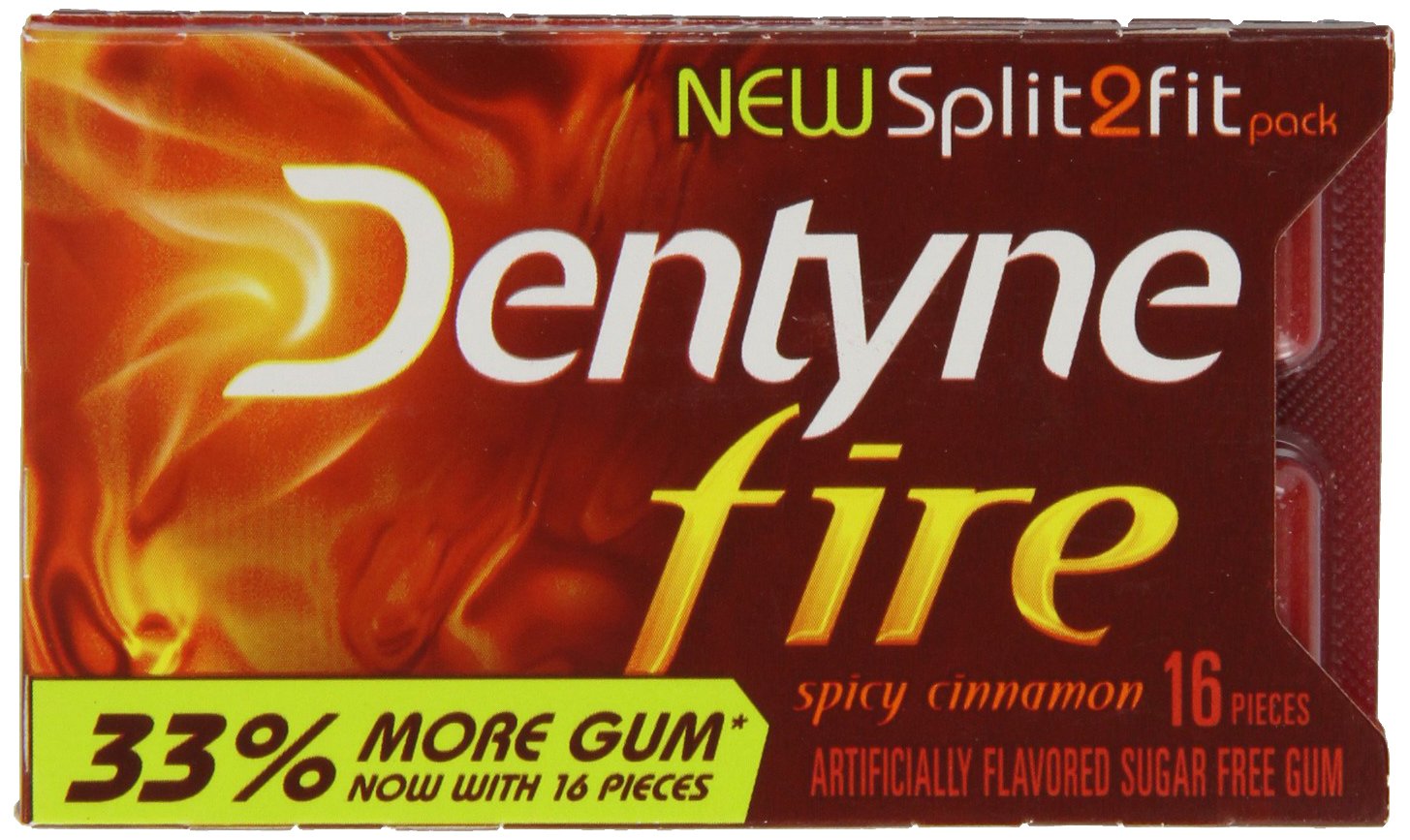 Dentyne Fire Cinnamon - Split2Fit Pack(Pack of 6)