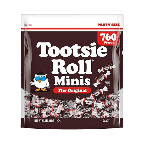 Tootsie Roll Chocolate Minis Chewy Candy, 5 lbs.