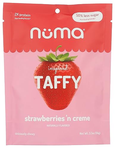 Numa, Taffy Strawberries Creme, 3.3 Ounce