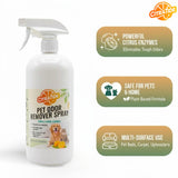 Pet Odor Eliminator - Dog & Cat Urine, Carpet Stains and Smells - Citrus Cleaner - Non-Toxic, Plant-Based Odor Neutralizer for Pet Beds, Carpets