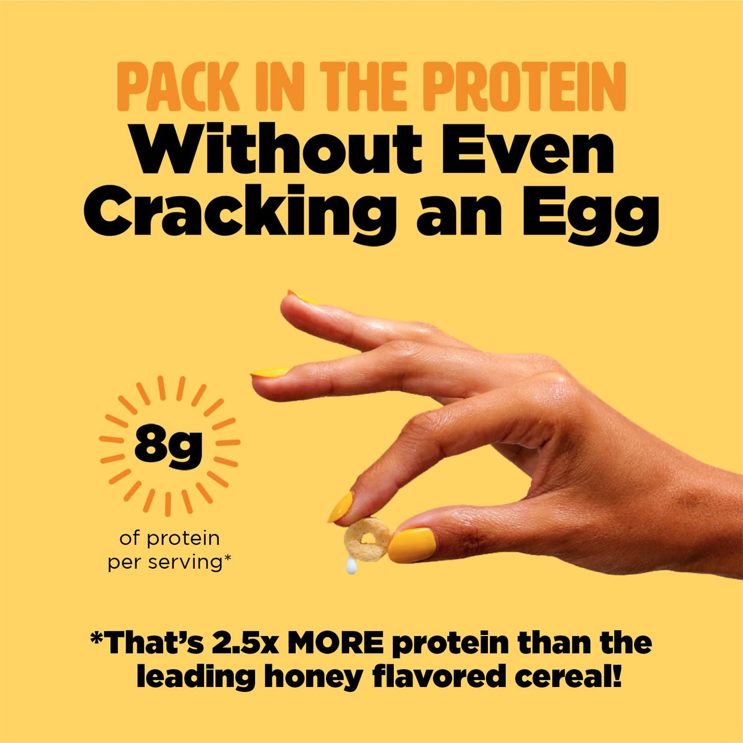 Protein and Gluten-Free Breakfast Cereal by Three Wishes (1-Pack) - High Protein and Low Sugar Snack - Vegan, Kosher, Grain-Free and Dairy-Free