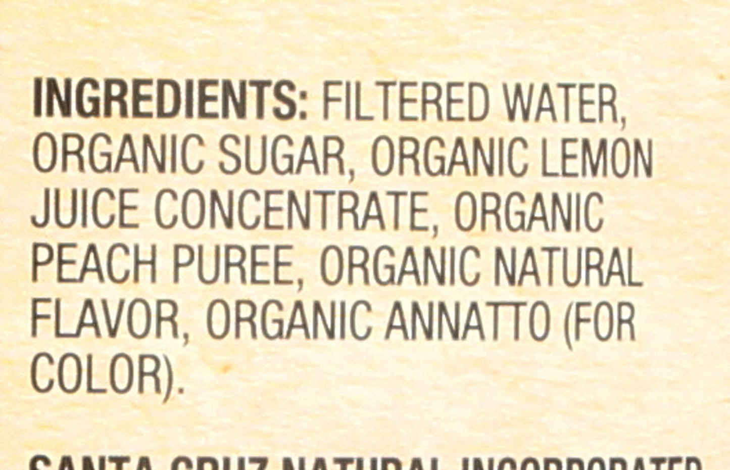 Santa Cruz Juice Lemonade Peach Org