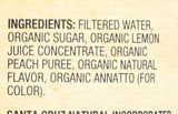 Santa Cruz Juice Lemonade Peach Org
