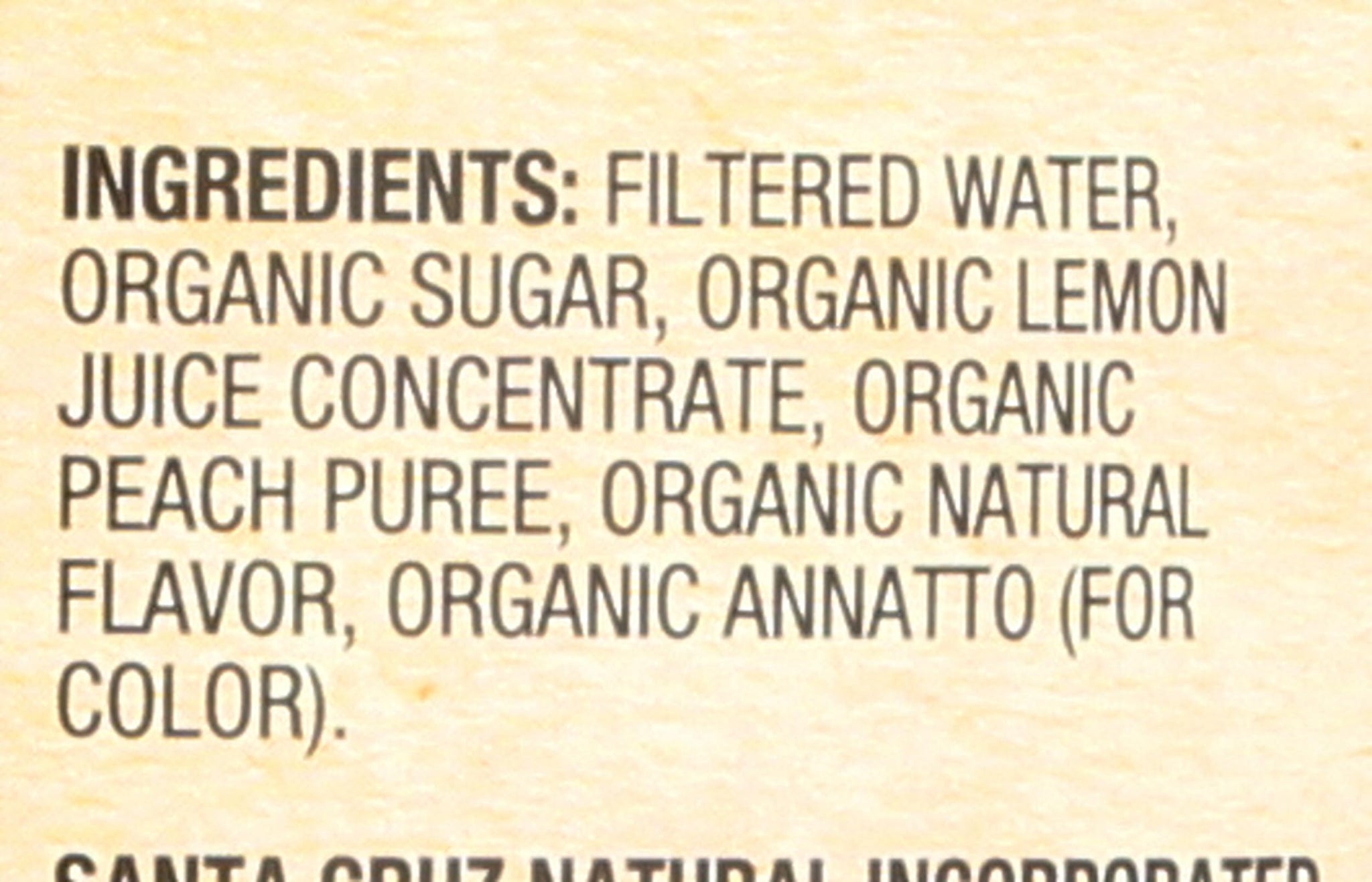 Santa Cruz Juice Lemonade Peach Org