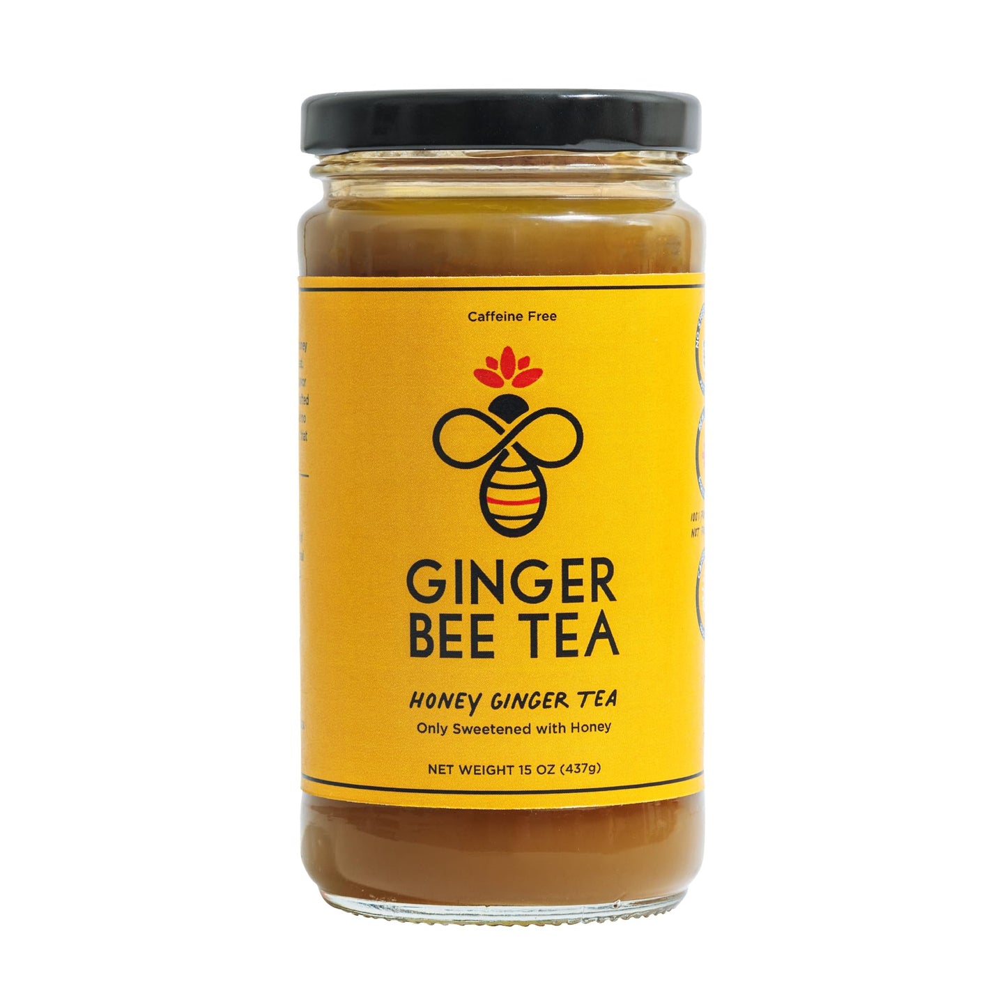 Ginger Bee Honey Tea Concentrate - Real Honey & Ginger Korean style Tea with Lemon | 19 Servings | Naturally Sweet, No Refined Sugar | Immune Support