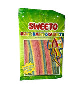 (1) 4.5 oz Bag Sweeto Sour Rainbow Belts Artficially Flavored - Made with Real Fruit Juice - Gummy Candy