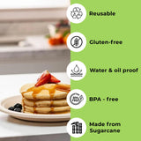 Inaloon 6-Inch Compostable Paper Plates 100 Count Heavy-Duty Natural Dessert Plates Biodegradable Eco-Friendly Plates for Parties and Everyday Use