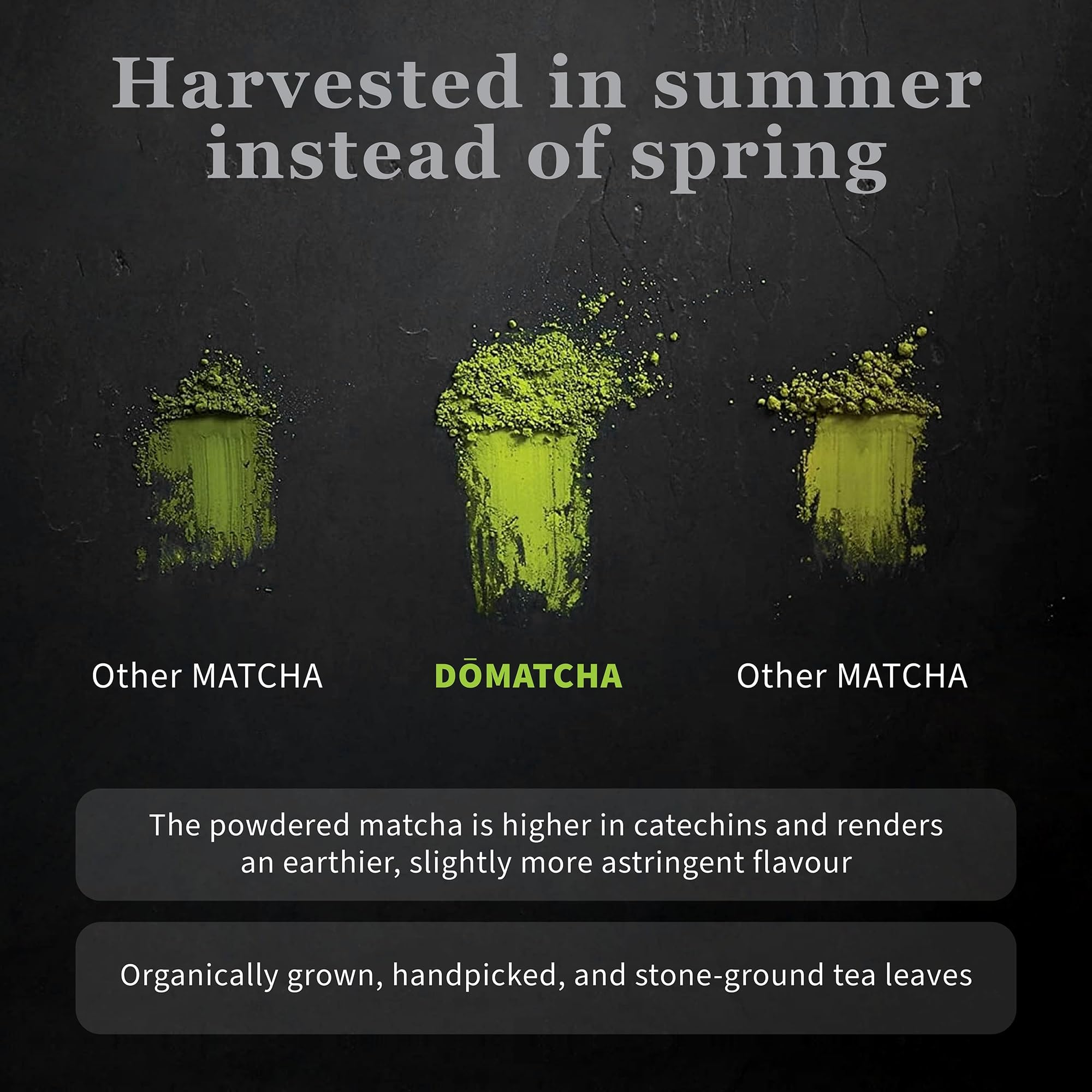 DoMatcha, Organic Summer Harvest Matcha Powder, Authentic Japanese Green Tea, Latte Grade, 2.82 oz