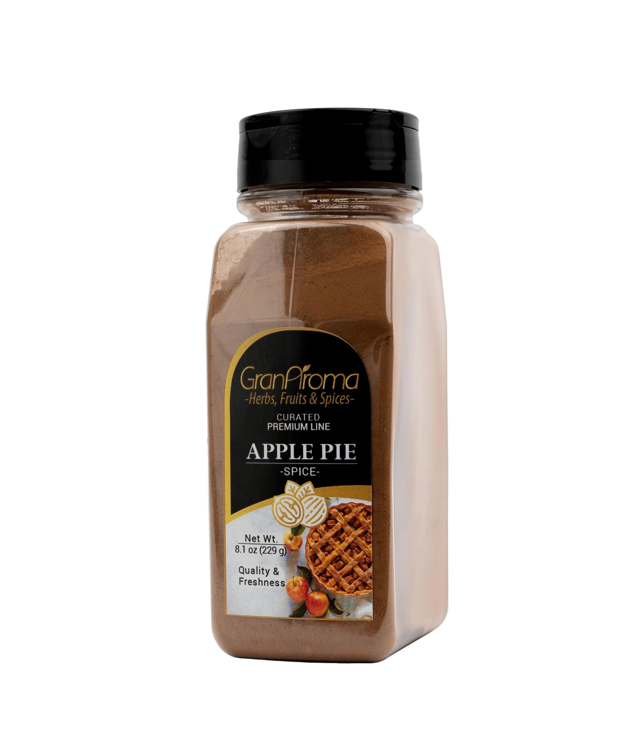 GranAroma Apple Pie Spice Blend, Aromatic & Warm, Flavorful Seasoning Mix, Baking & Cooking (8.1 Ounce)