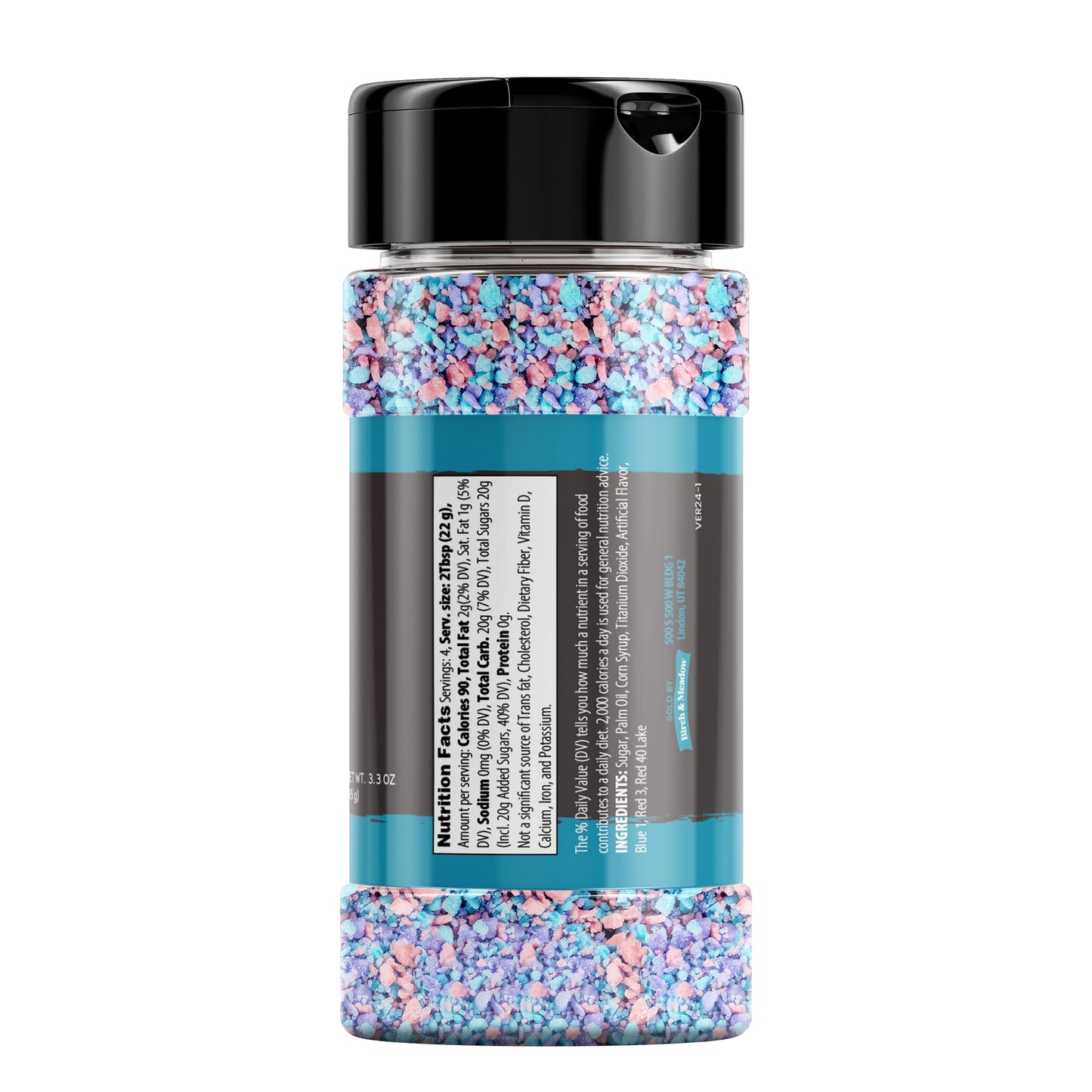 Birch & Meadow 5 Tbsp of Cotton Candy Crunch, Ice Cream Topping, Dessert Topper