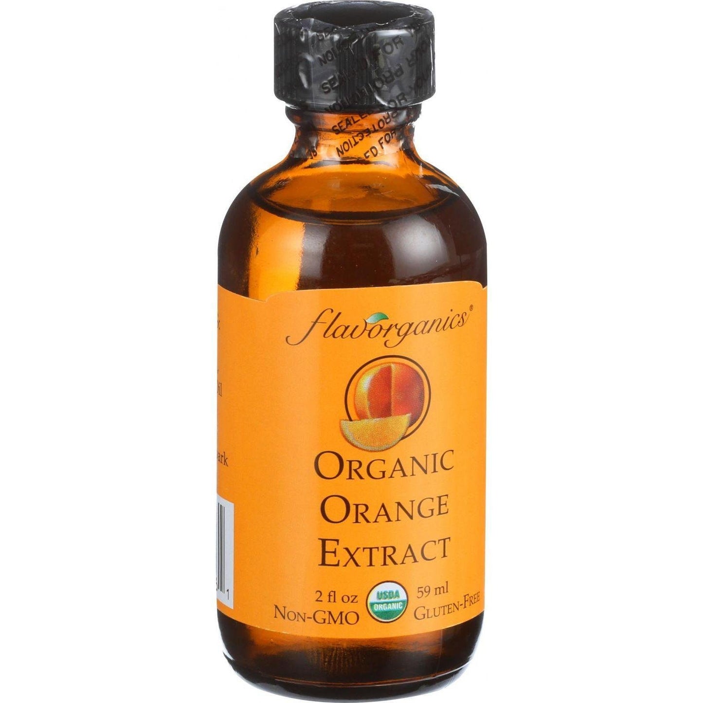 Flavorganics Organic Orange Extract - 2 oz - Non GMO - Gluten Free - Great in cakes and desserts